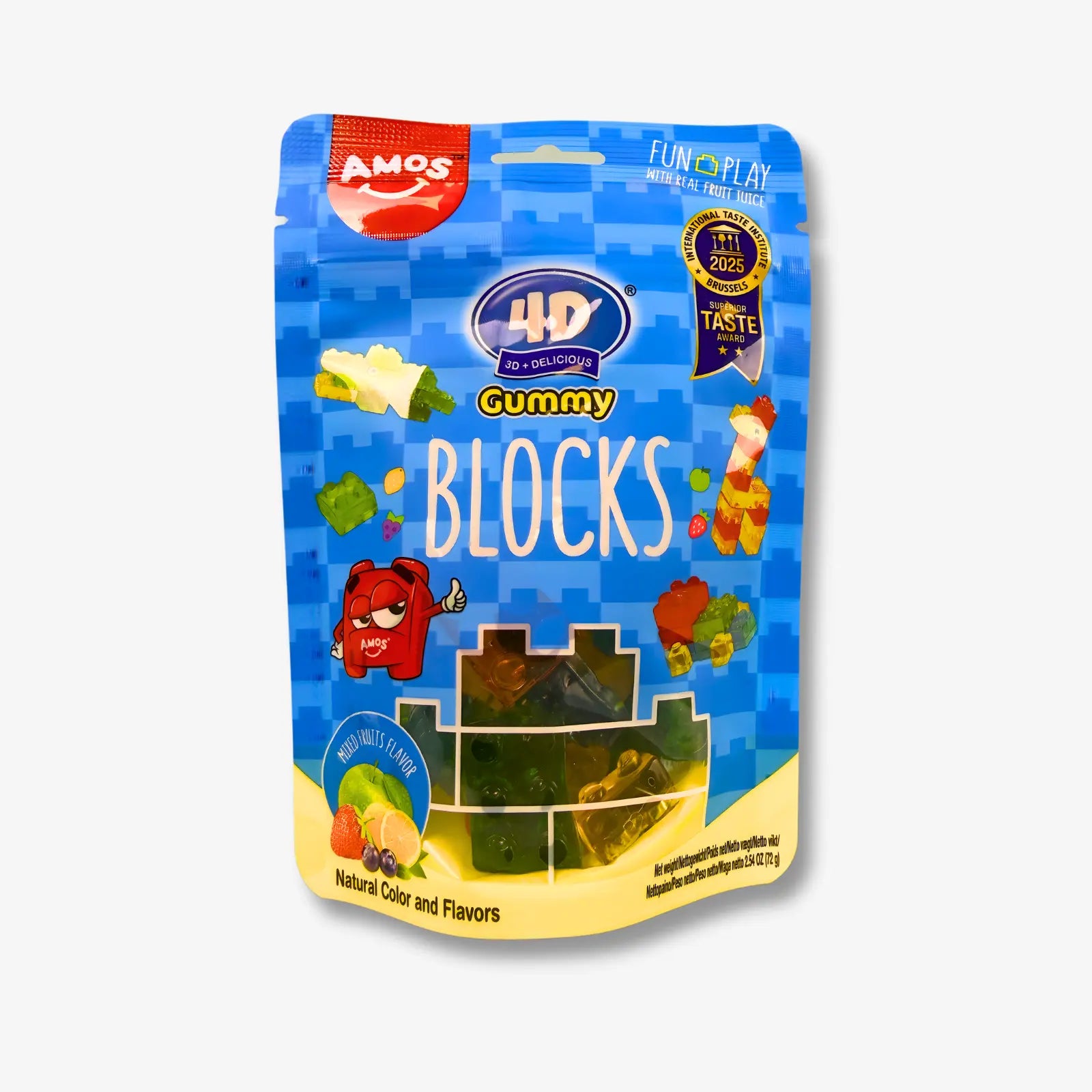 Amos 4D Jelly Sweets Blocks 65g