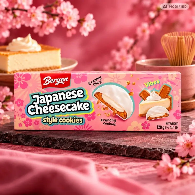 Bergen Japanese Cheesecake Style Cookies 128g-generated