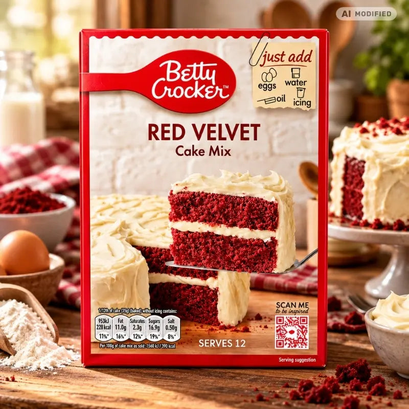 Betty Crocker Cake Mix Red Velvet 425g-generated