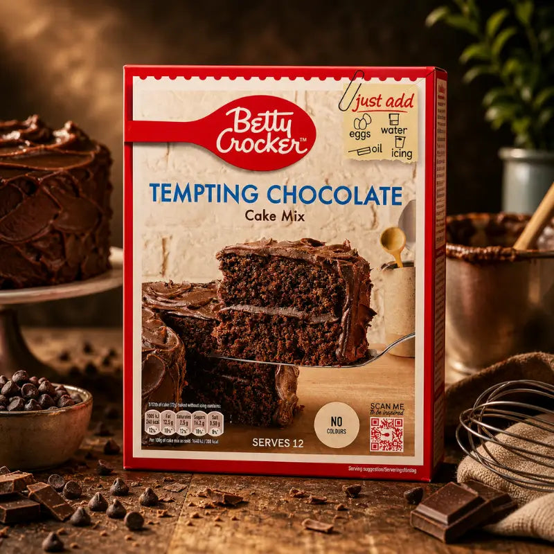 Betty Crocker Cake Mix Tempting Chocolate 425g - Schokokuchen Backmischung kaufen - MiMa's Sweets House-blok1