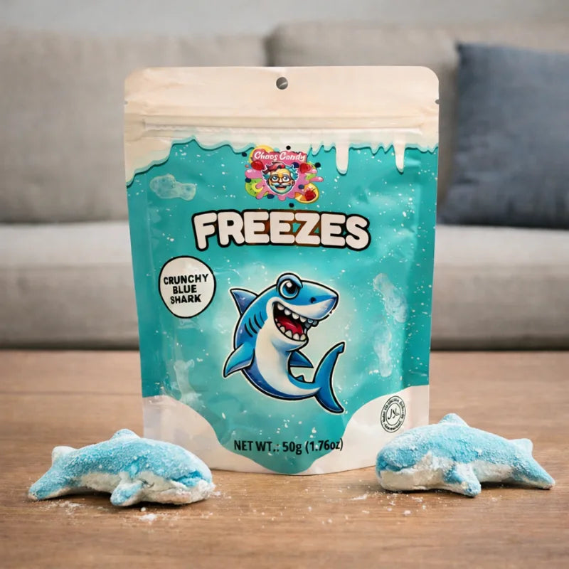 Chaos Candy Freeze Crunchy Blue Shark 50g blok1