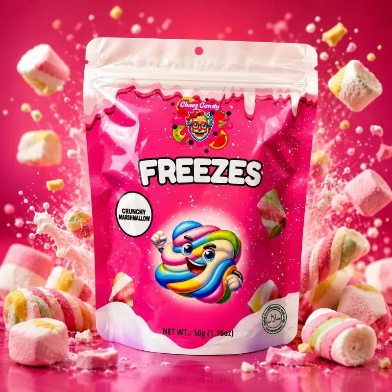 Chaos Candy Freeze Crunshy Marshmallow 50g - Gefriergetrocknete Marshmallows kaufen - MiMa's Sweets House-blok1