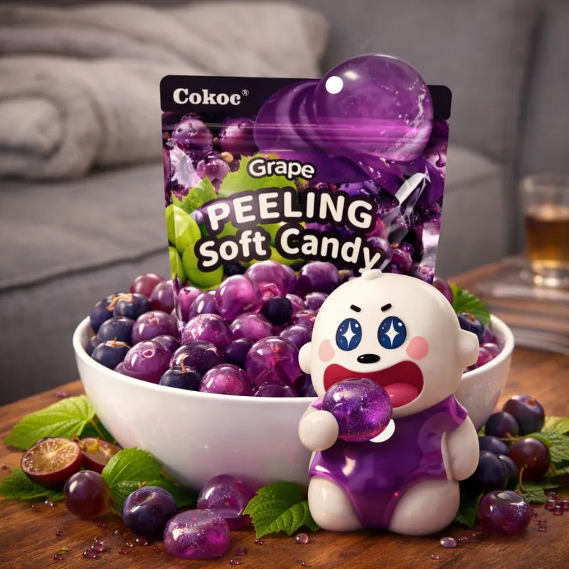Cokoc Peeling Soft Candy Grape 75g blok1