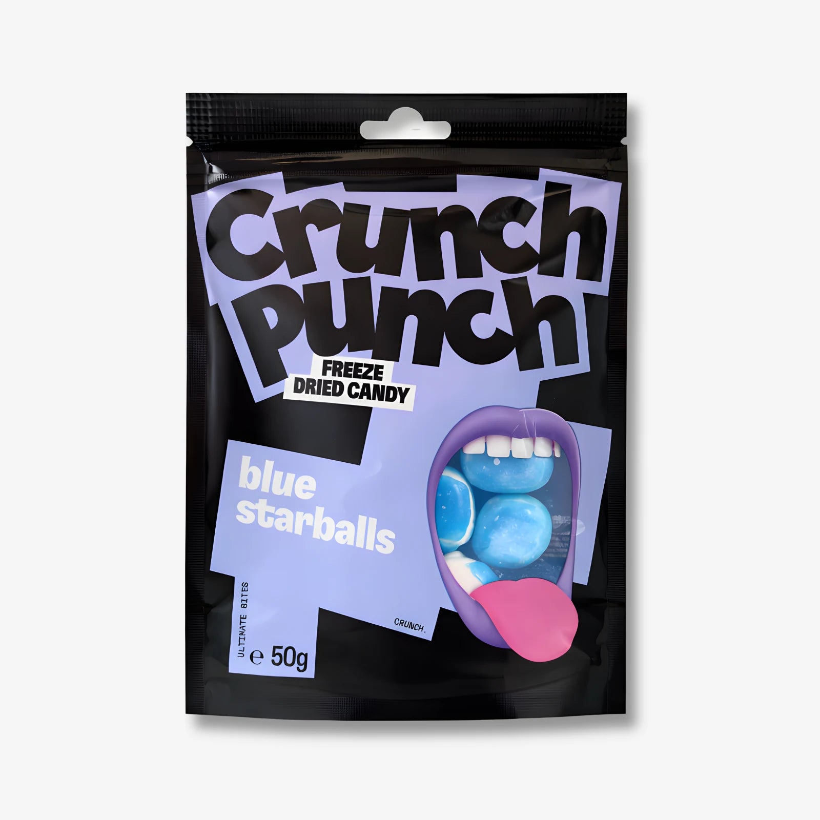 Crunch Punch Freeze Dried Candy Blue Starballs 50g