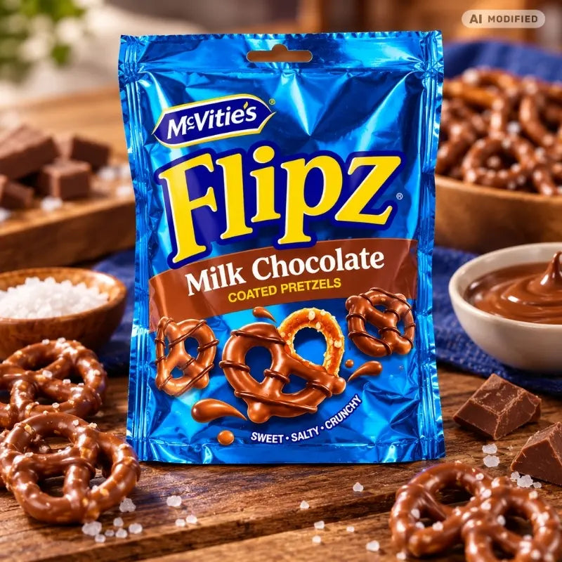 Flipz Coated Pretzels Milk Chocolate 70g-generated
