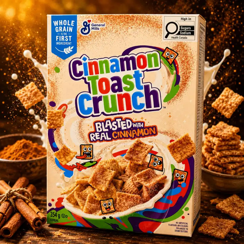 General Mills Toast Crunch Cinnamon Cereal 354g - Knuspriges Zimtmüsli kaufen - MiMa's Sweets House-blok1