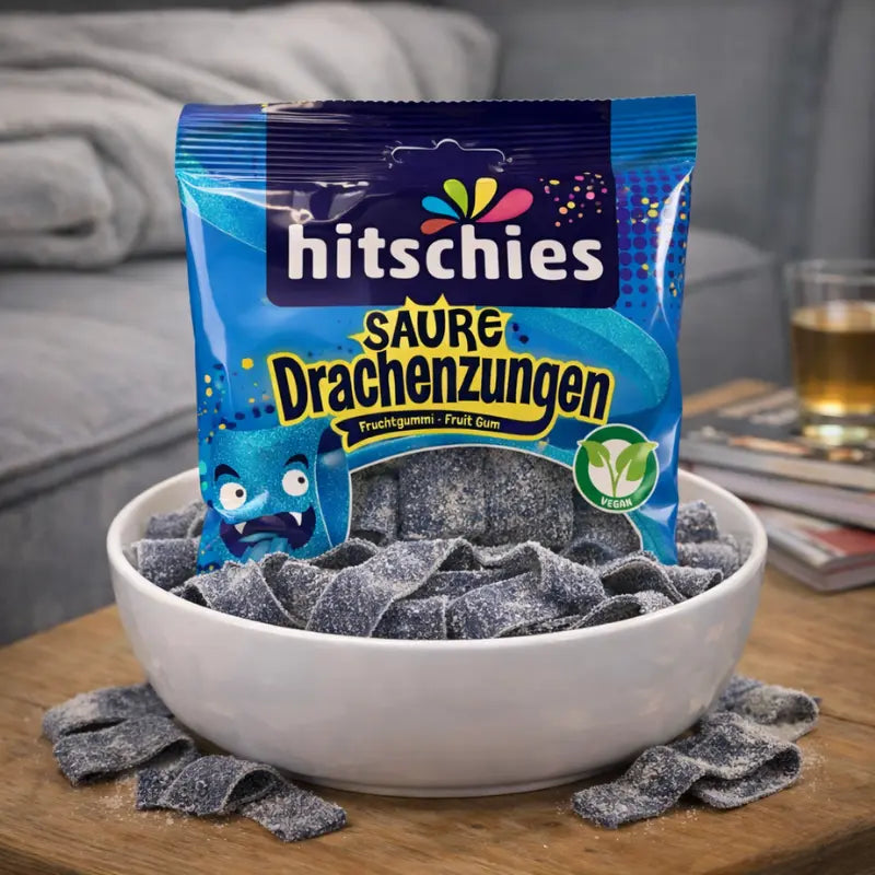 Hitschies Saure Drachenzungen Blau blok1