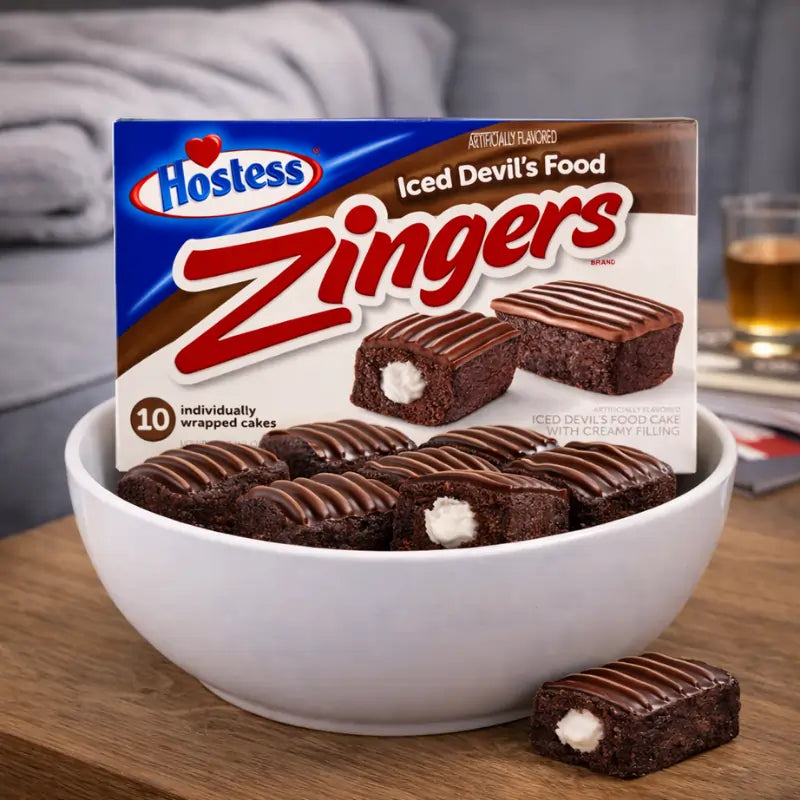 Hostess Zingers Iced Devil´s Food Chocolate 10er Pack 360g blok1