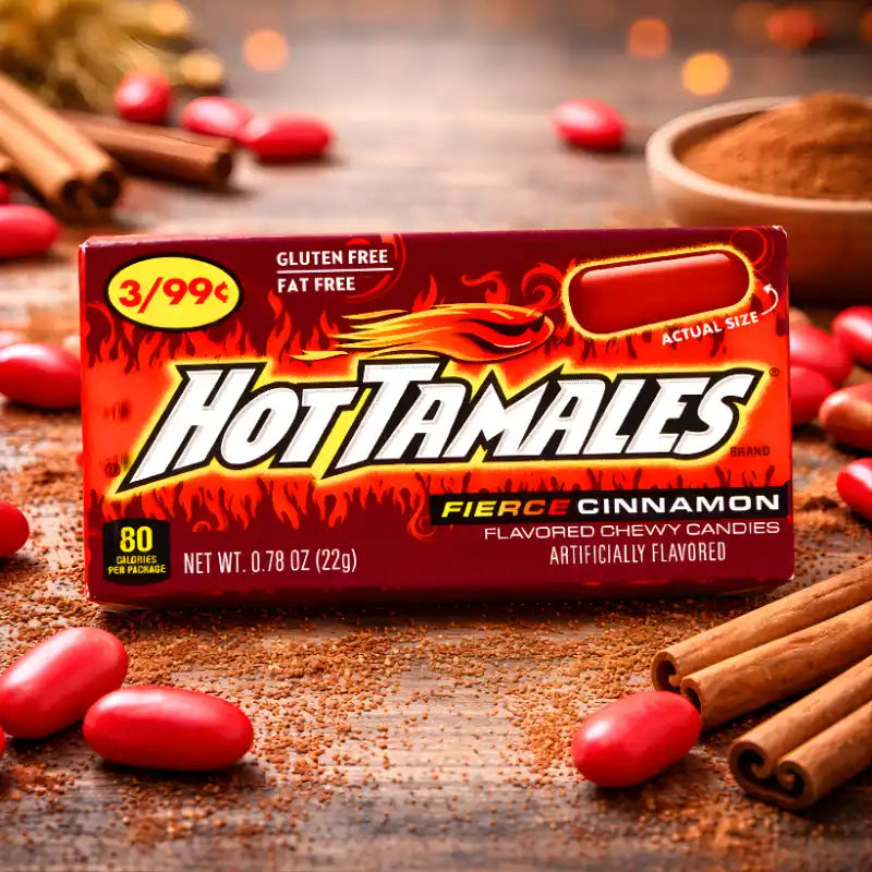 Hot Tamales Fierce Cinnamon Mini 22g blok1