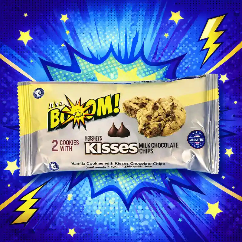 It’s a Boom Cookies with Hershey’s Kisses Milk Chocolate Chip 25g blok1