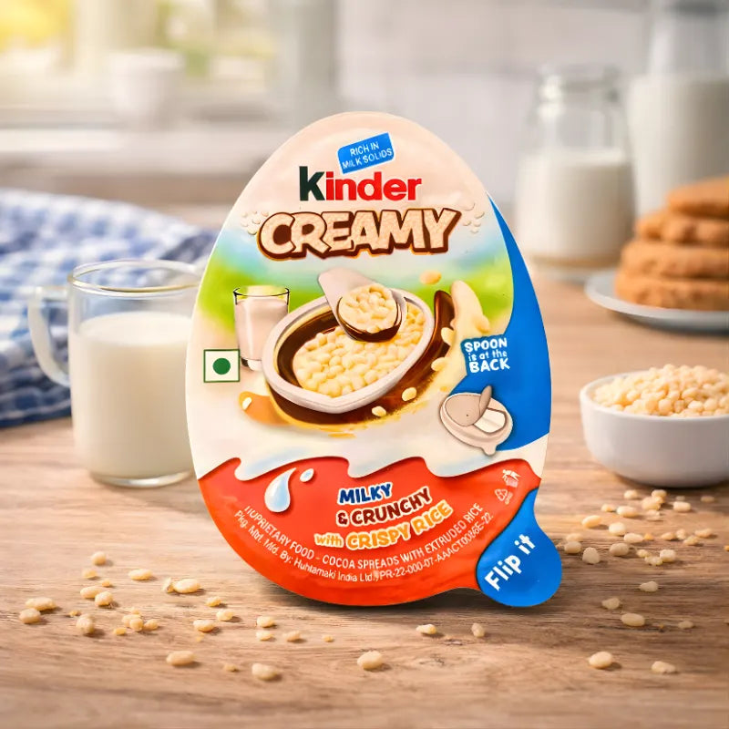 Kinder Creamy Milky & Crunchy 19g blok1