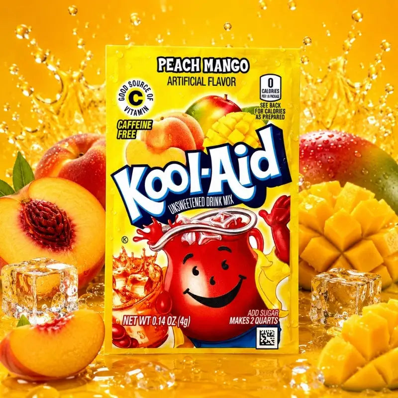 Kool Aid Getränkepulver Peach Mango 4g-blok1