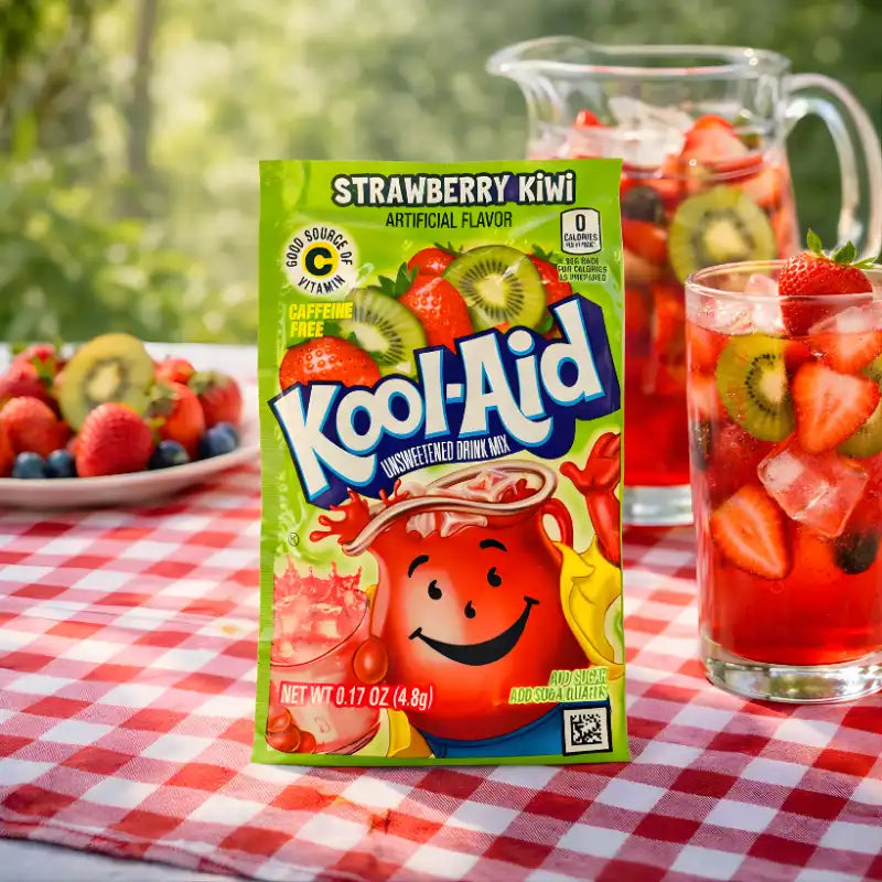 Kool Aid Getränkepulver Strawberry Kiwi 4,8g blok1