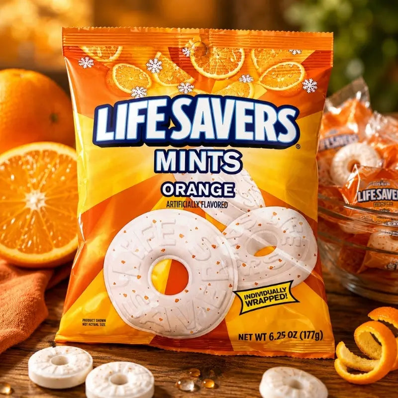 Lifesavers Mints Orange 177g - Minzbonbon mit Orange kaufen - MiMa's Sweets House-block1