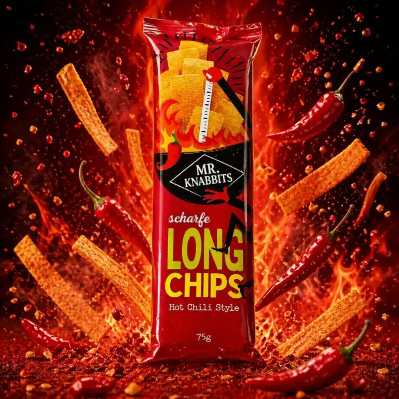 Mr. Knabbits Long Chips Hot Chili Style 75g-blok1