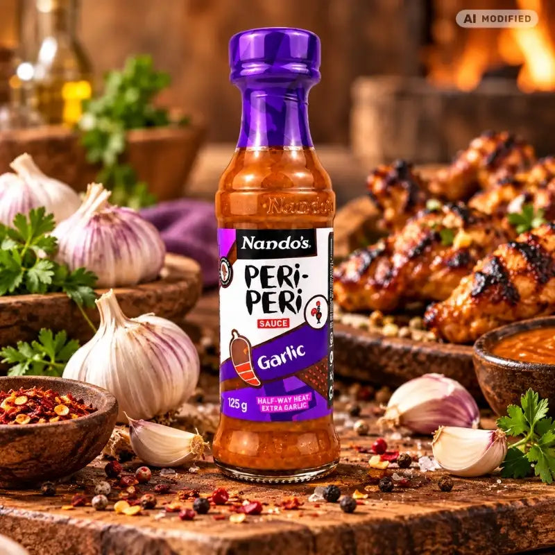 Nando’s PERi-PERi Sauce Garlic Medium 125ml-generated