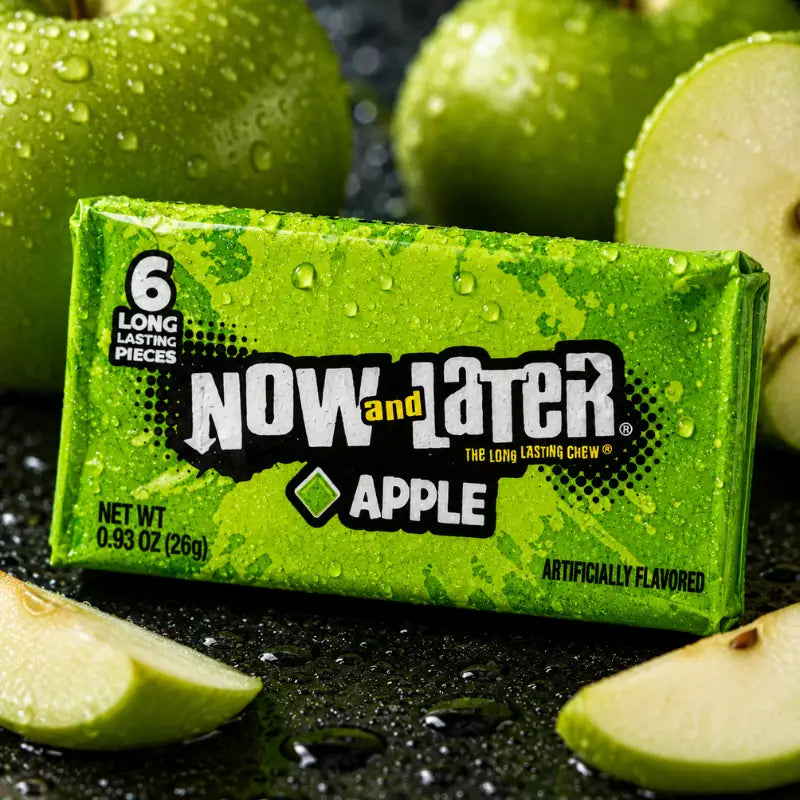 Now & Later Apple Kaubonbon 26g - Kaubonbon mit Apfel kaufen - MiMa's Sweets House-blok1