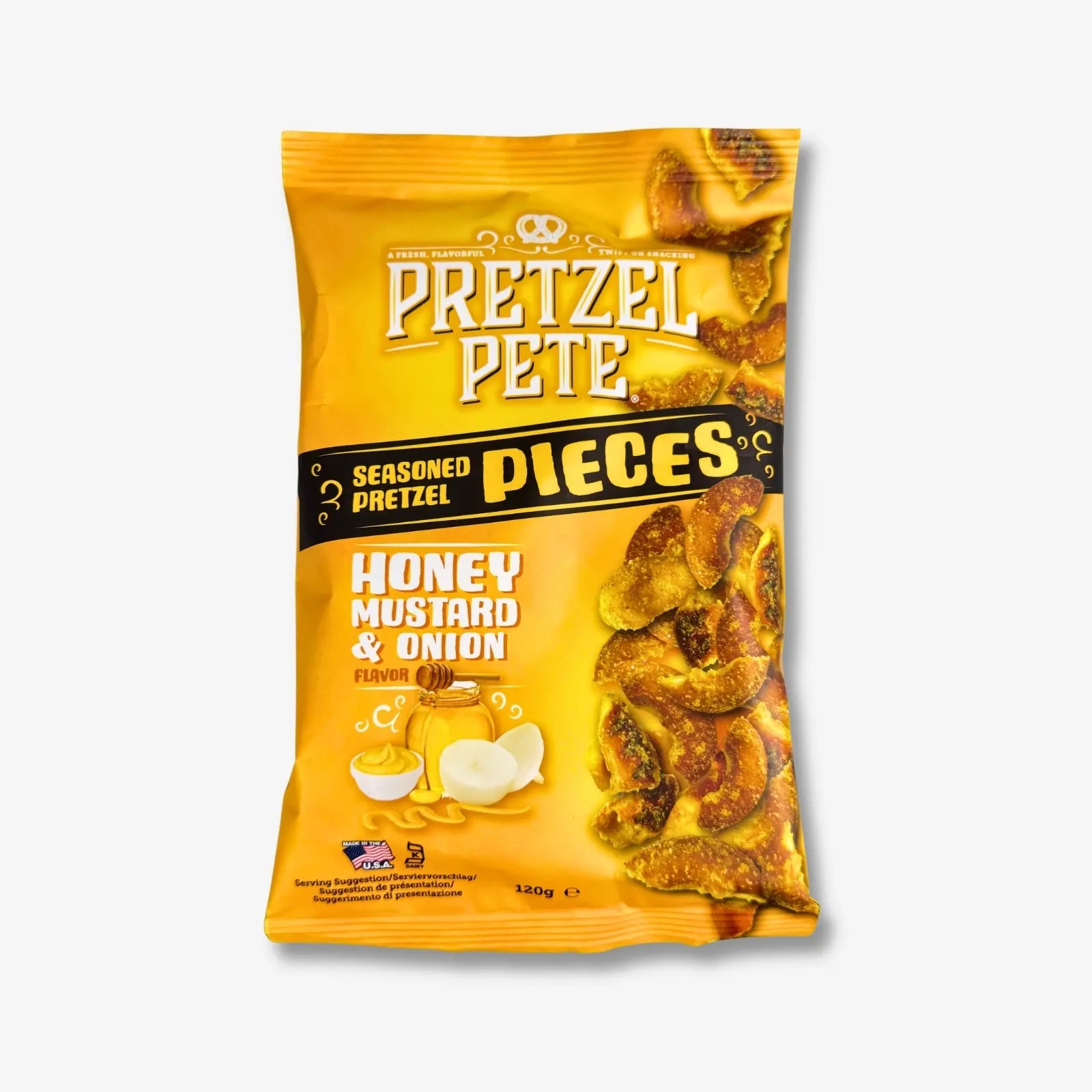 Pretzel Pete Pieces Honey, Mustard & Onion 120g1