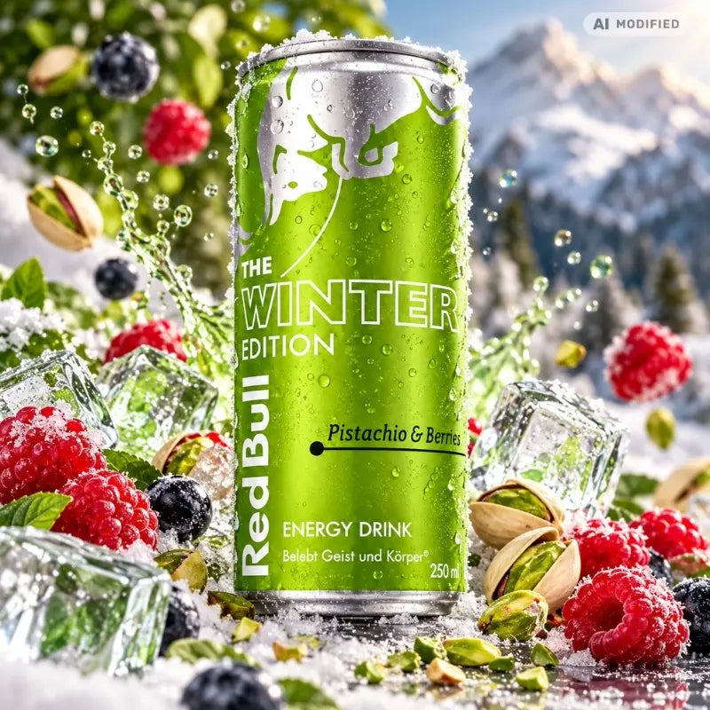 Red Bull Energy Drink Winter Edition Pistachio & Berries 250ml-generated