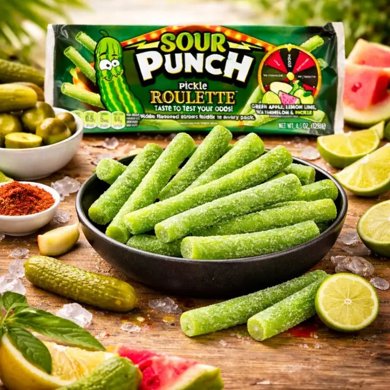 SourPunchPickleRouletteStraws128g blok1