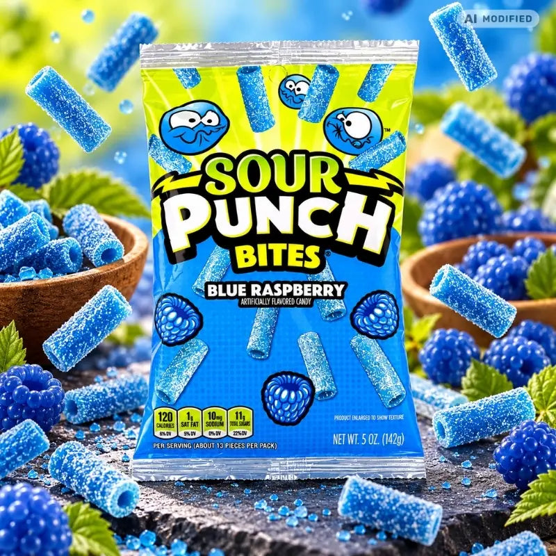 Sour Punch Bites Blue Raspberry 142g-generated