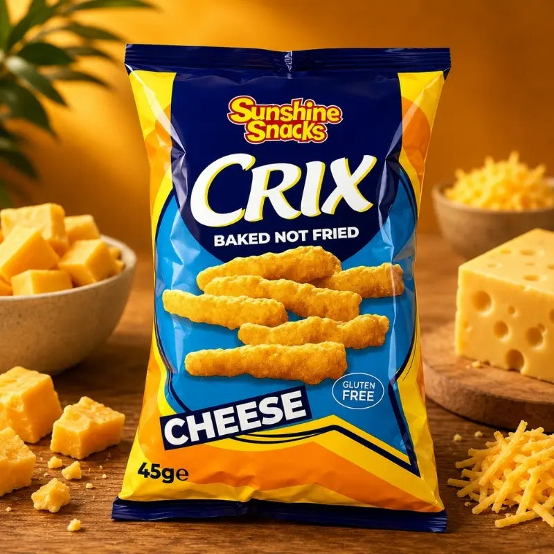 Sunshine Snack Crix Cheese 45g - Maissnack mit Käse kaufen - MiMa's Sweets House-block1
