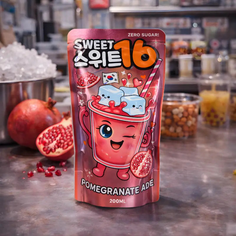 Sweet 16 Pomegranate Ade Zero Sugar 200ml-blok1