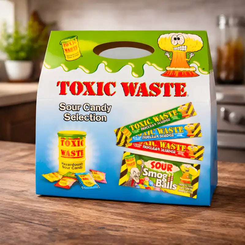 Toxic Waste Sour Candy Selection Box 150g blok1