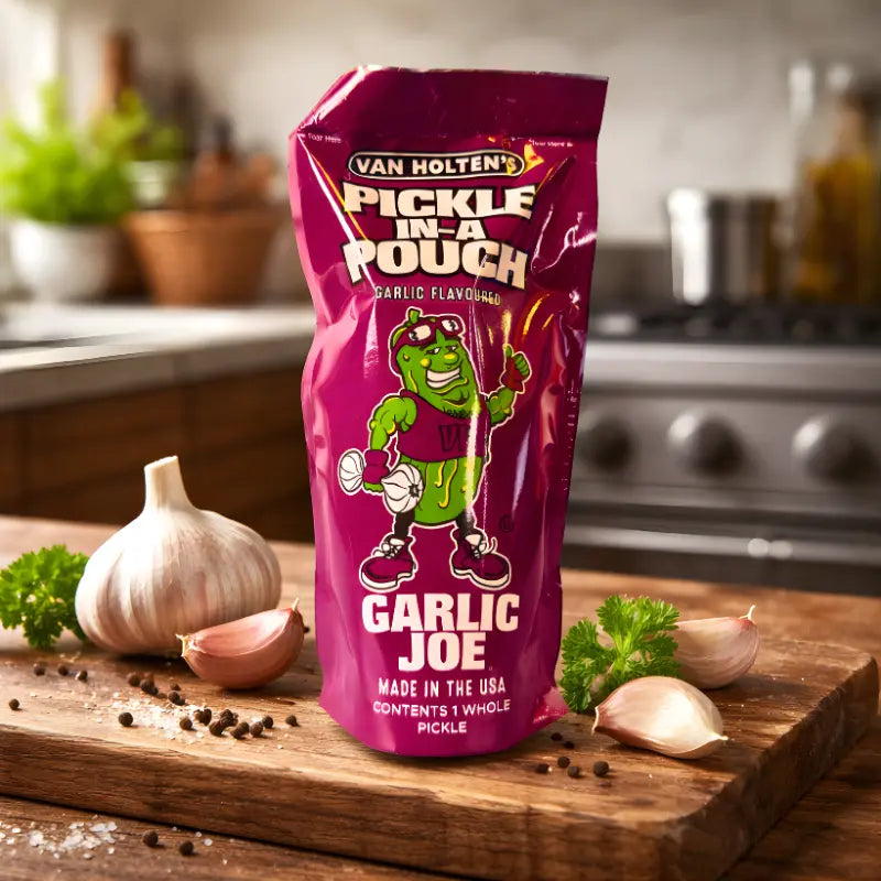 Van Holten’s Pickle Gurke Garlic Joe 306g blok1