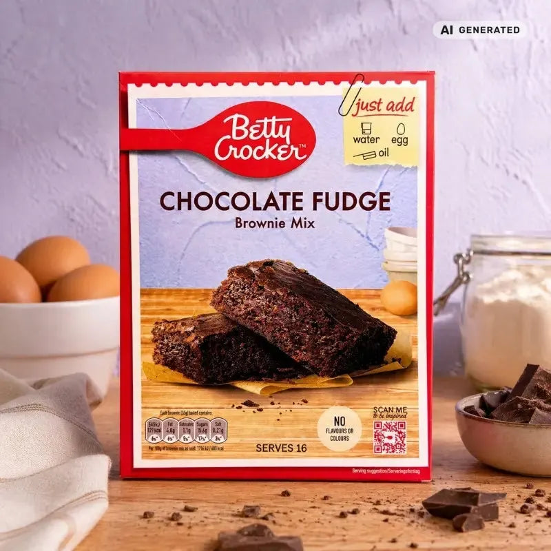 Betty Crocker Brownie Mix Chocolate Fudge 415g-blok1