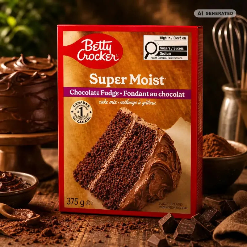 Betty Crocker Cake Mix Super Moist Chocolate Fudge 375g-blok1