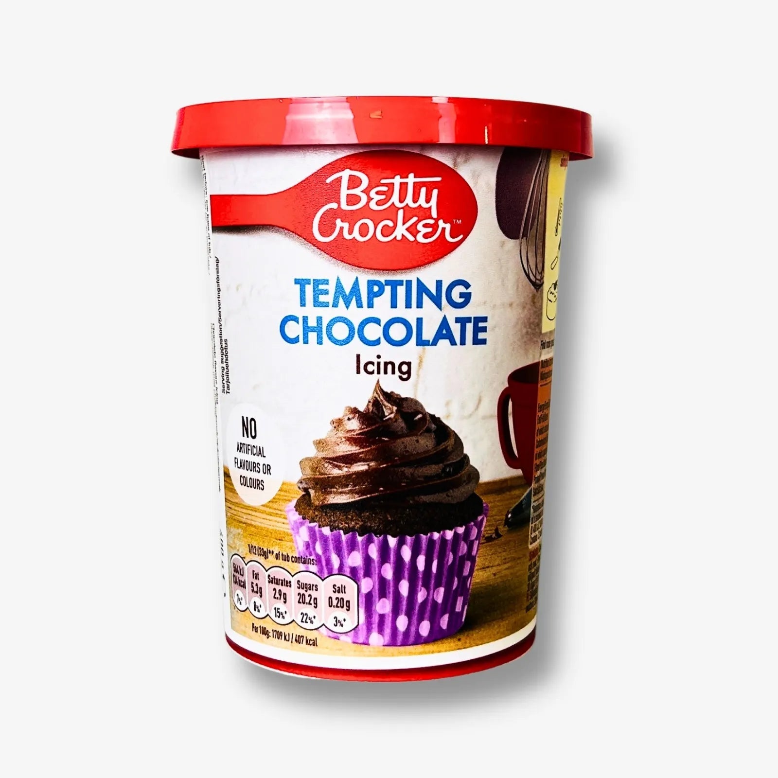 Betty Crocker Icing Tempting Chocolate 400g - Schokoladige Kuchenglasur kaufen - MiMa&