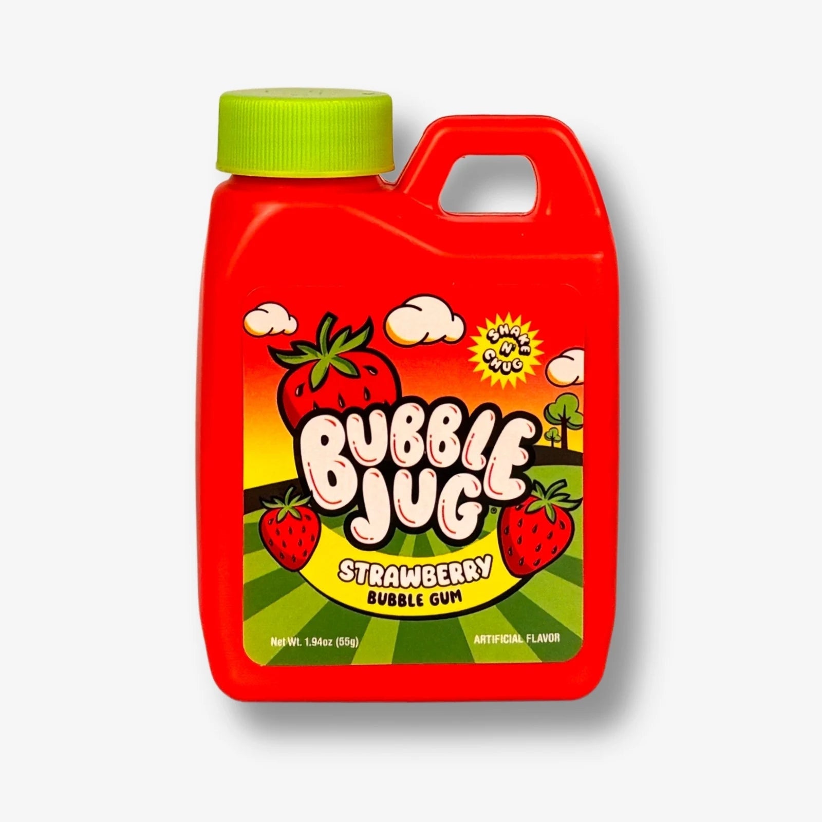 Bubble Jug Strawberry 56g – Kultiges Kaugummi - Pulver mit Erdbeer - Geschmack kaufen - MiMa&