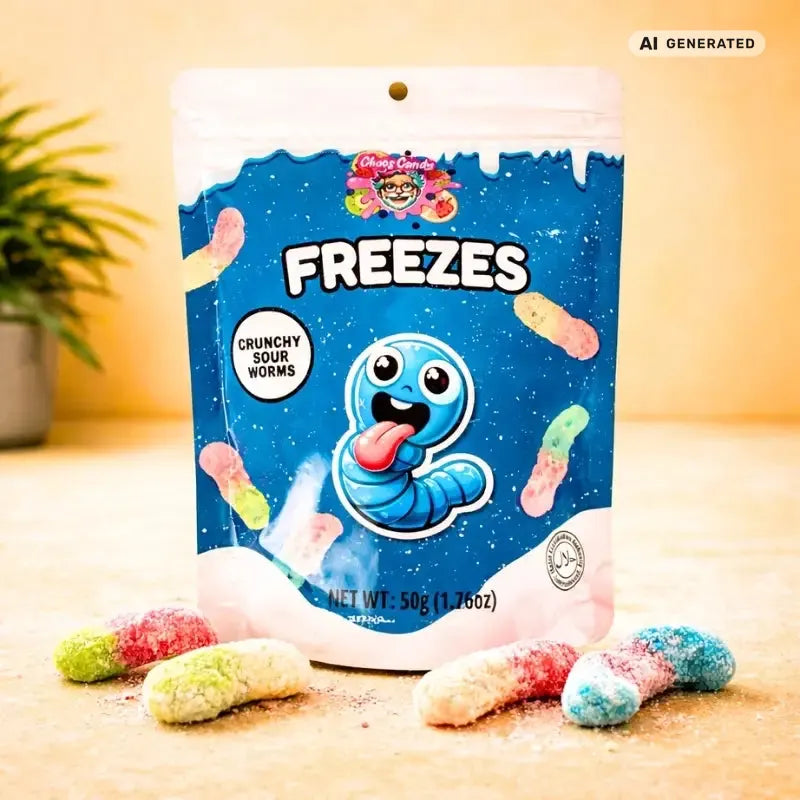 ChaosCandyFreezeCrunchySourWorms-blue50g blok1