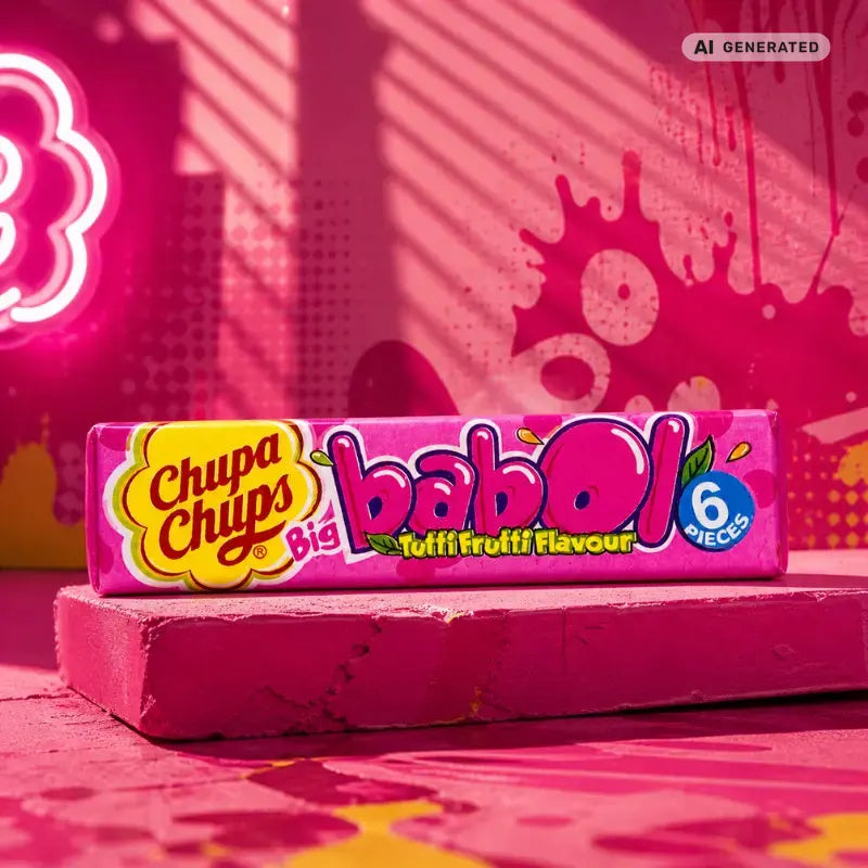Chupa Chups Big Babol Tutti Frutti 28g – Tutti Frutti Kaugummi kaufen - MiMa's Sweets House-bok1
