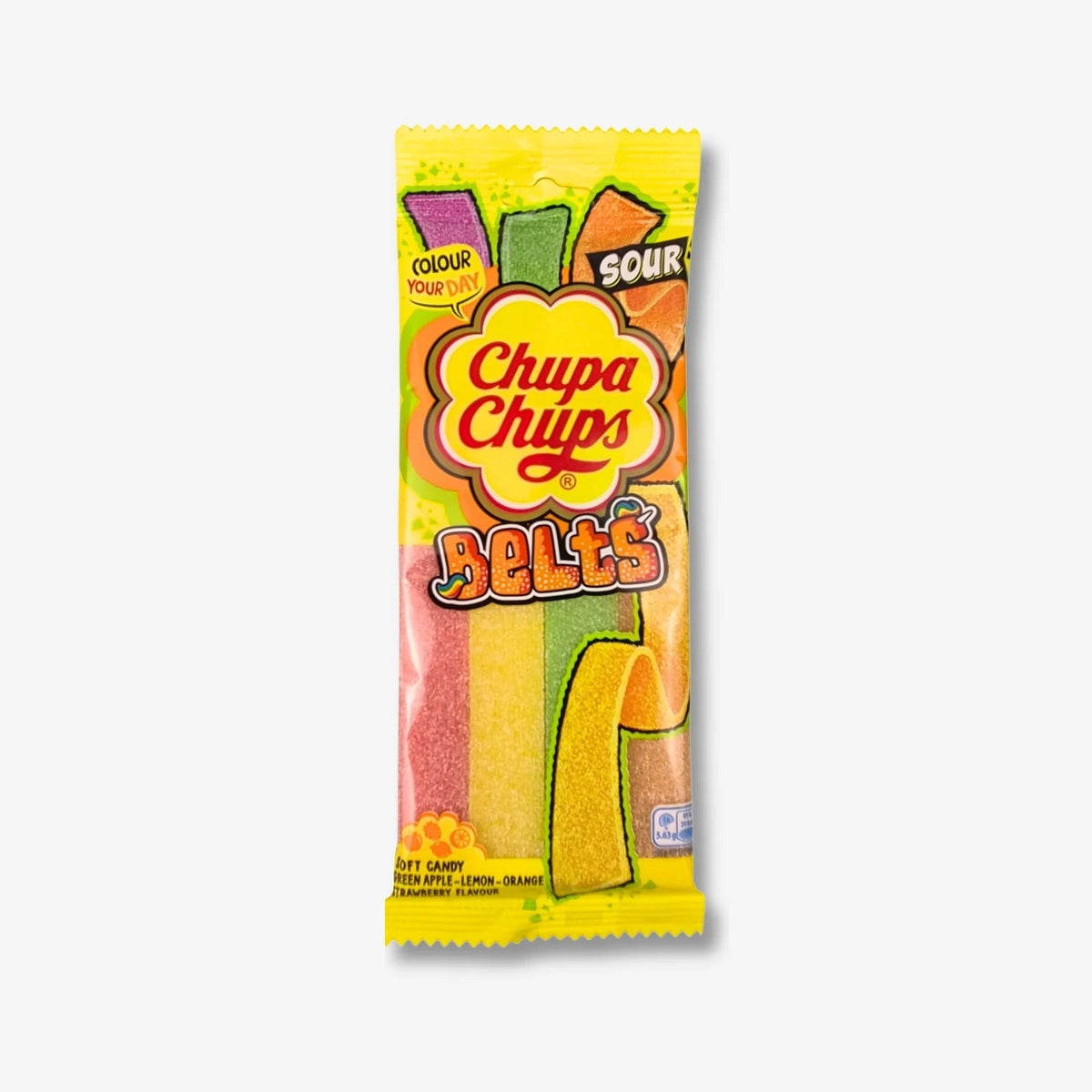Chupa Chups Sour Belts Mixed 90g - Saure Frucht Streifen kaufen - MiMa&