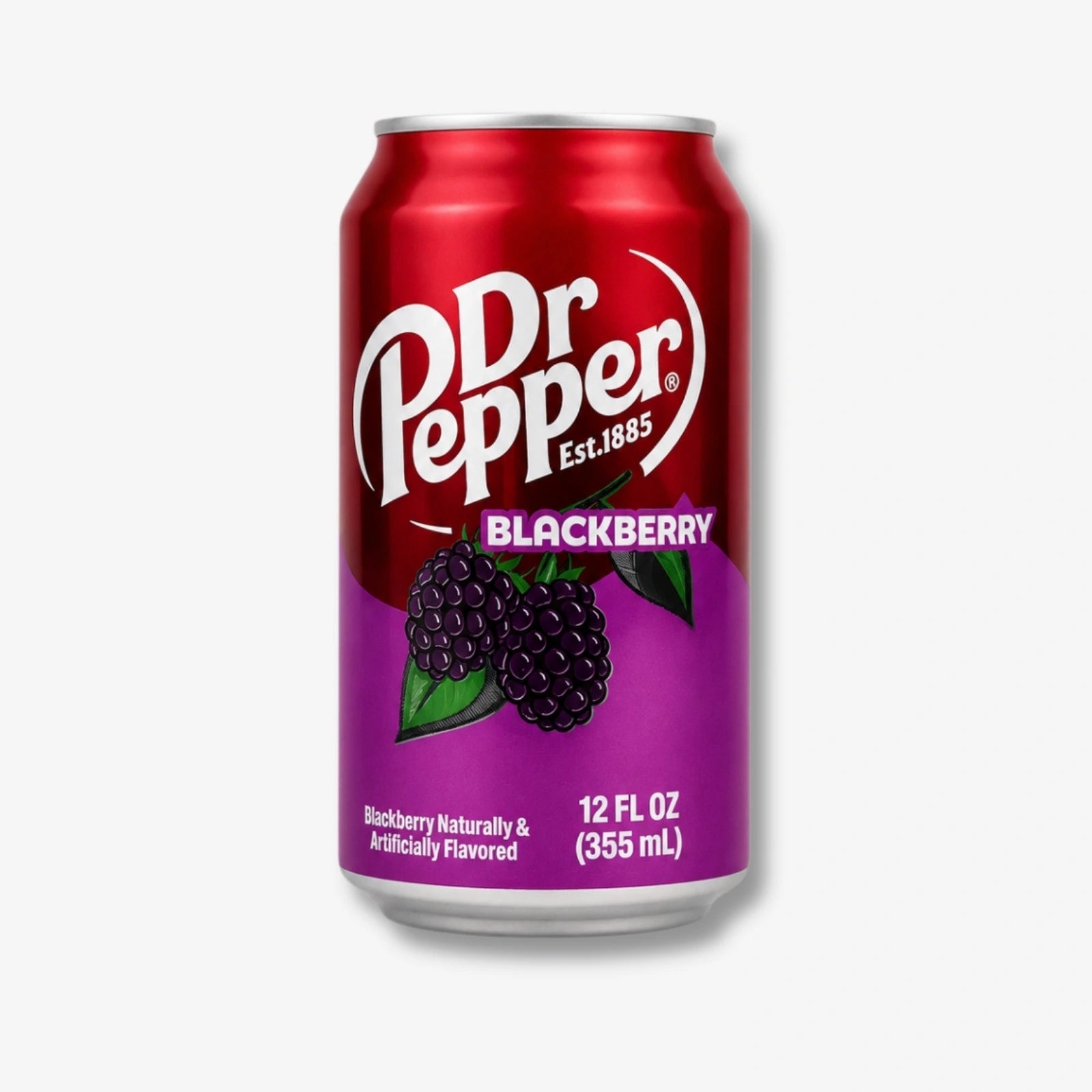 Dr. Pepper Blackberry USA 355ml - Erfrischungsgetränk mit Brombeere kaufen - MiMa&