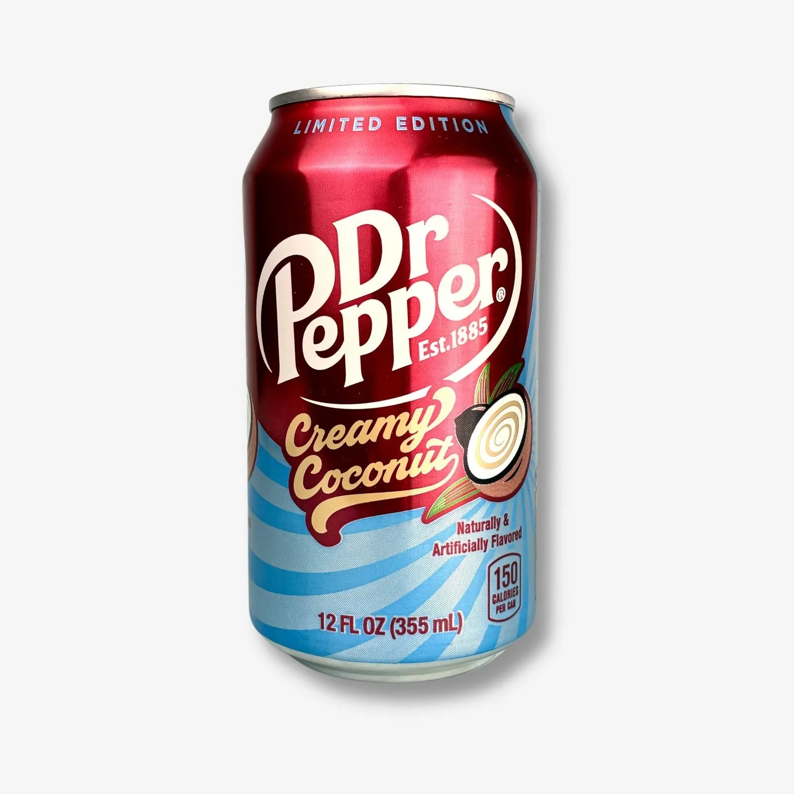 Dr. Pepper Creamy Coconut USA Limited Edition 355ml - Erfrischungsgetränk mit Kokosnussnote kaufen - MiMa&