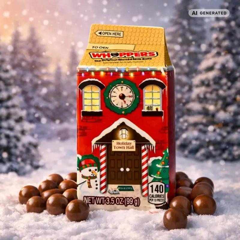 Hershey's Whoppers Christmas Village blok1
