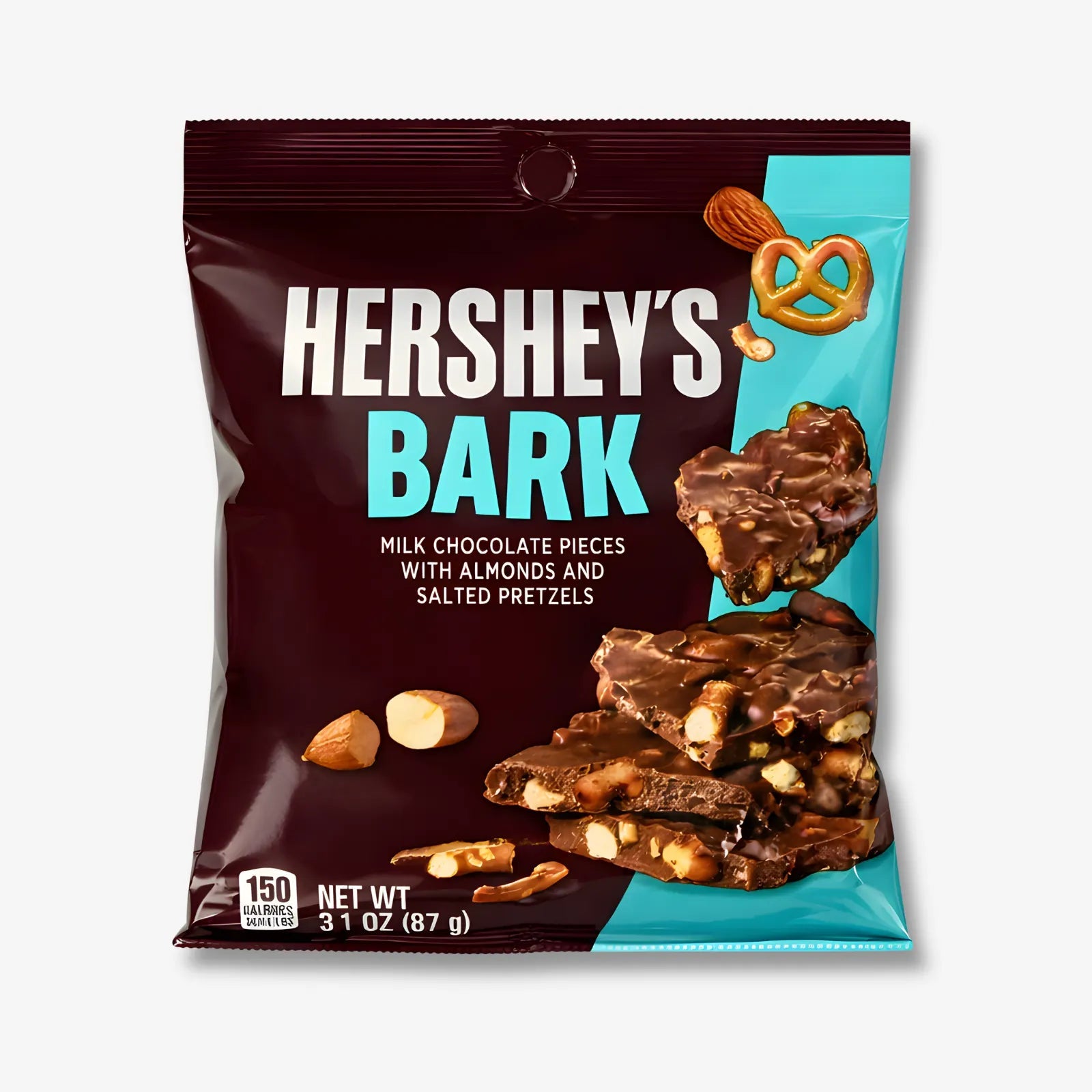 Hershey’s Bark Almonds & Salted Pretzels 87g - Milchschokolade mit Mandeln und Brezeln kaufen - MiMa&