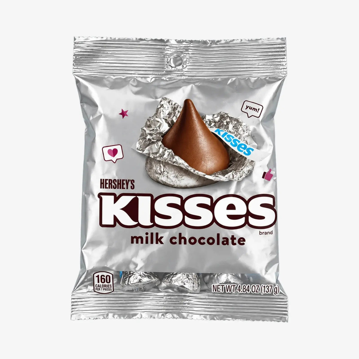 Hershey’s Kisses Milk Chocolate 137g - Milchschokoladen Tropfen kaufen - MiMa&