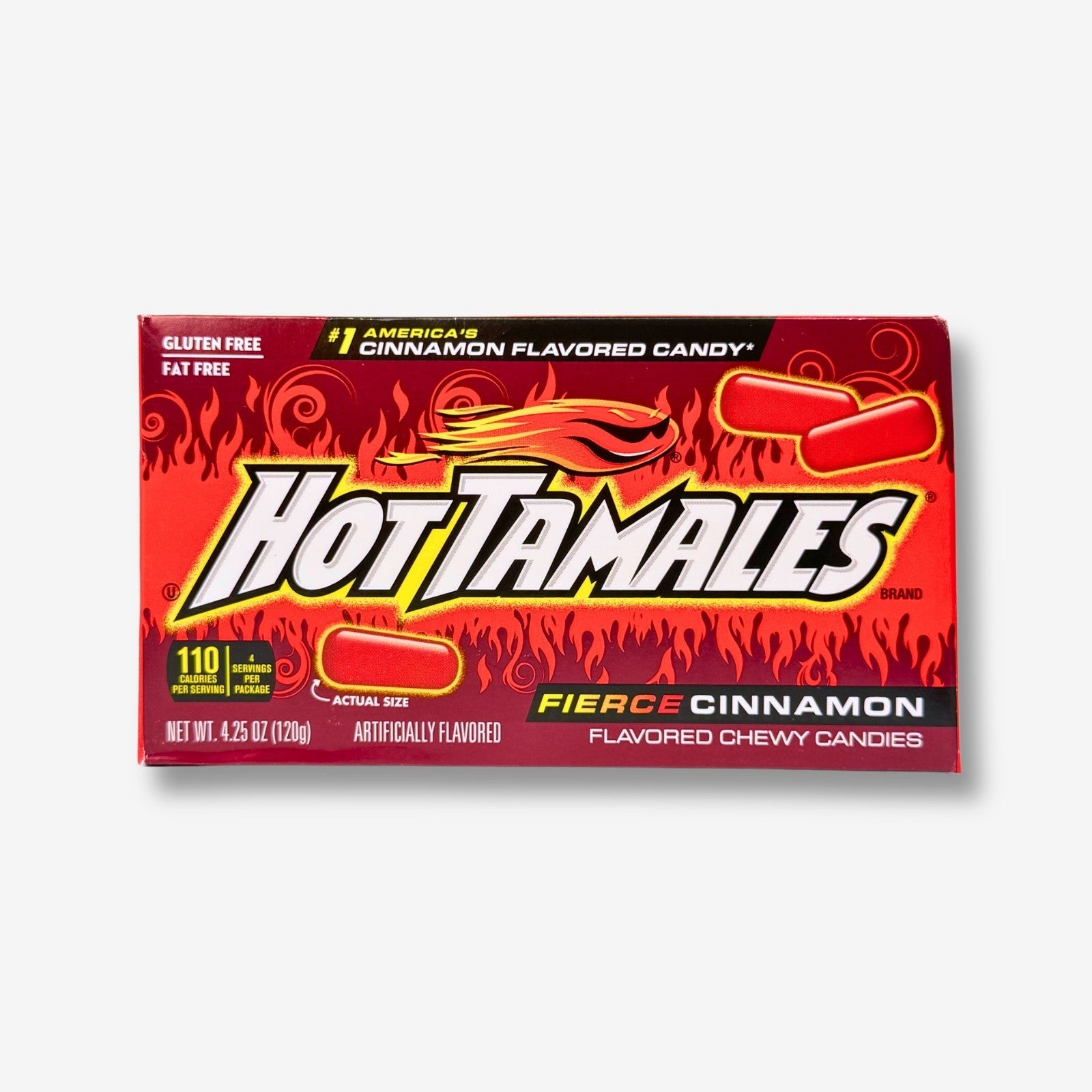 Hot Tamales Fierce Cinnamon Theater Box 120g - Scharfe Zimtbonbons kaufen - MiMa&