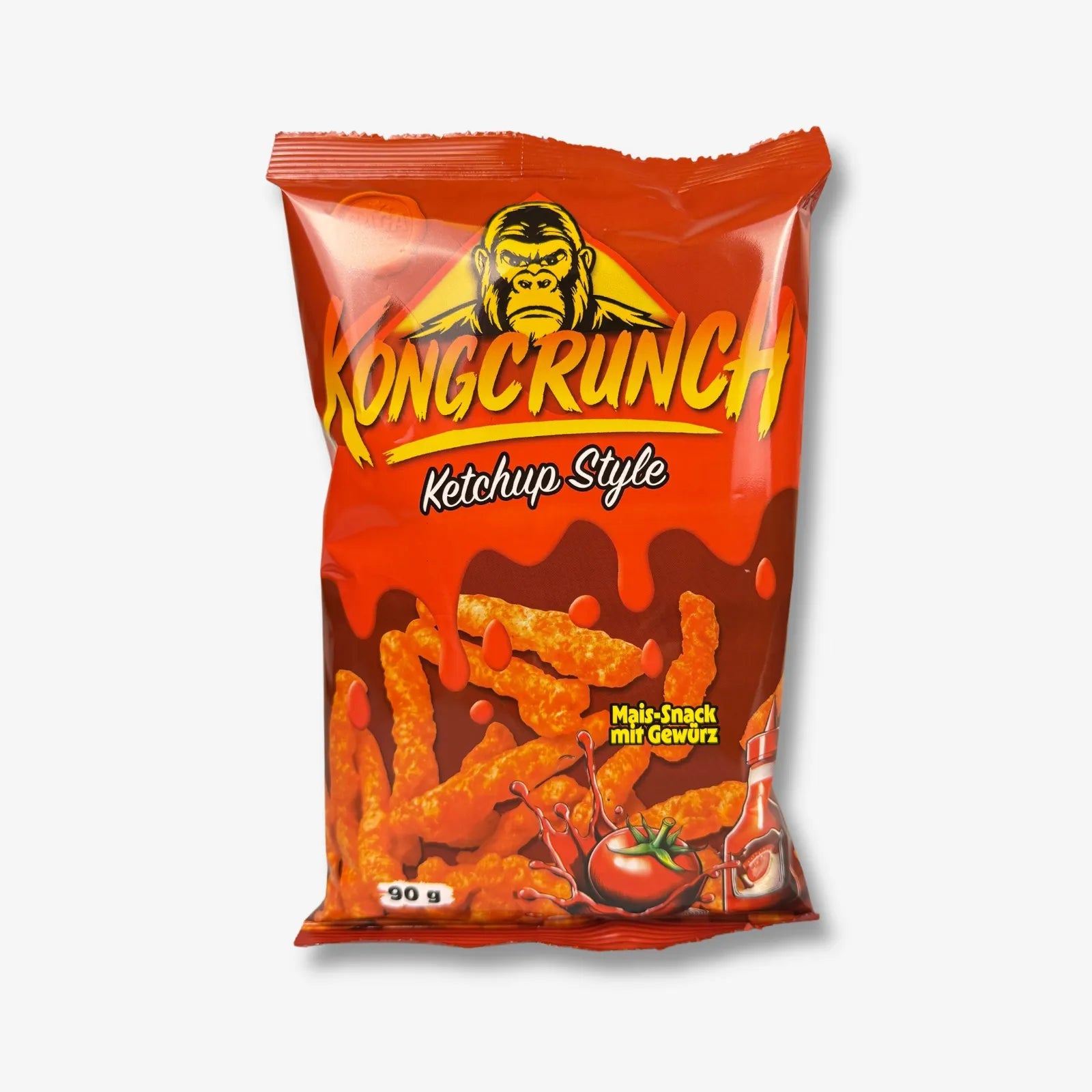 Kongcrunch Ketchup Style 90g - Maispuffs mit Ketchup - Geschmack kaufen - MiMa&