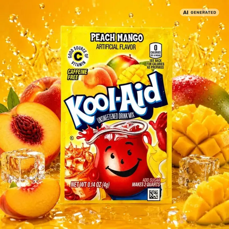 Kool Aid Getränkepulver Peach Mango 4g-blok1