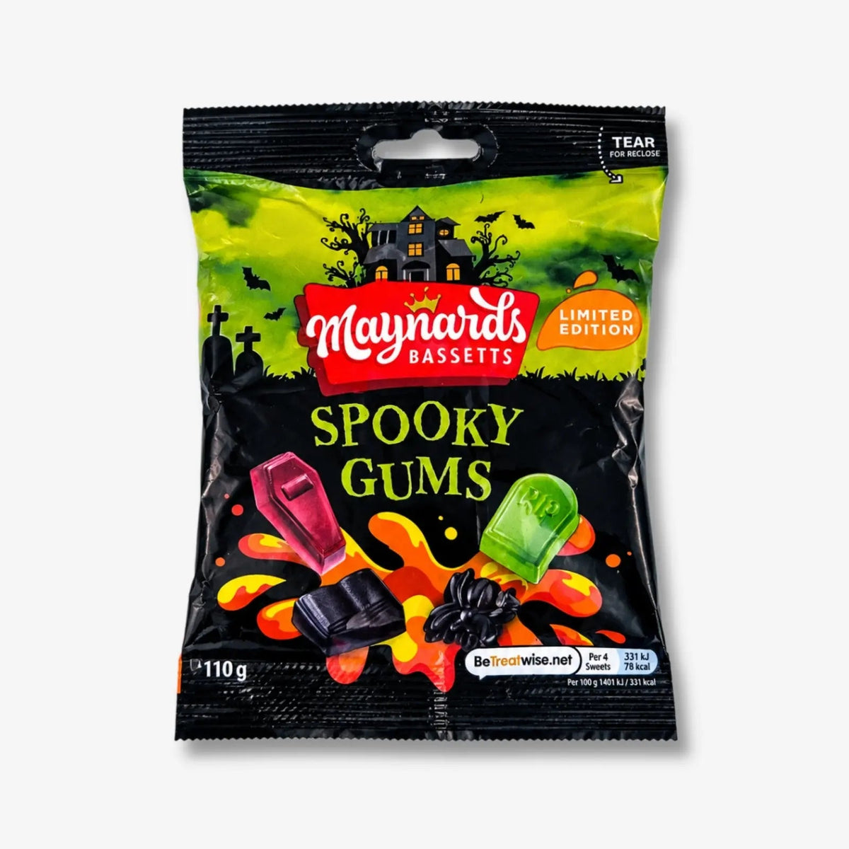 Maynards Bassetts Spooky Gums 110g - Fruchtige Weingummis kaufen - MiMa&