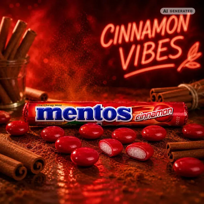 Mentos Cinnamon 38g - Zimtkaubonbons kaufen - MiMa's Sweets House-blok1
