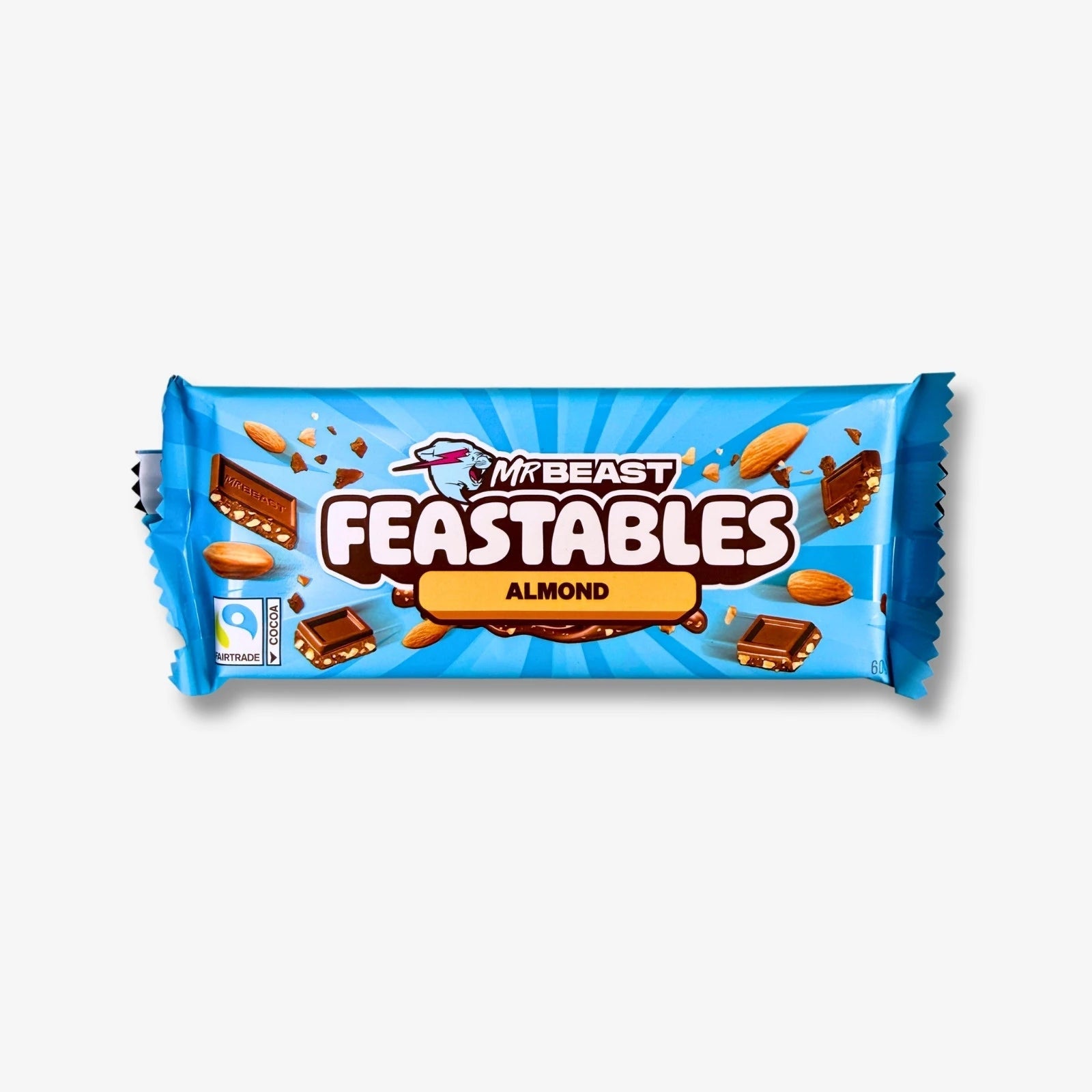 MrBeast Feastables Almond Chocolate 60g – Milchschokolade mit Mandelstückchen kaufen - MiMa&
