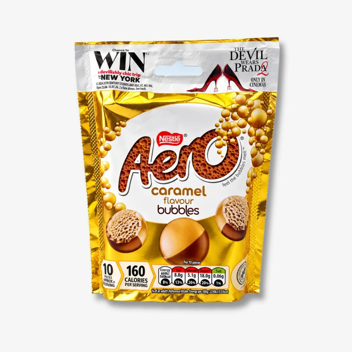 Nestlé Aero Bubbles Caramel 97g – Milchschokolade mit Karamell kaufen - MiMa&