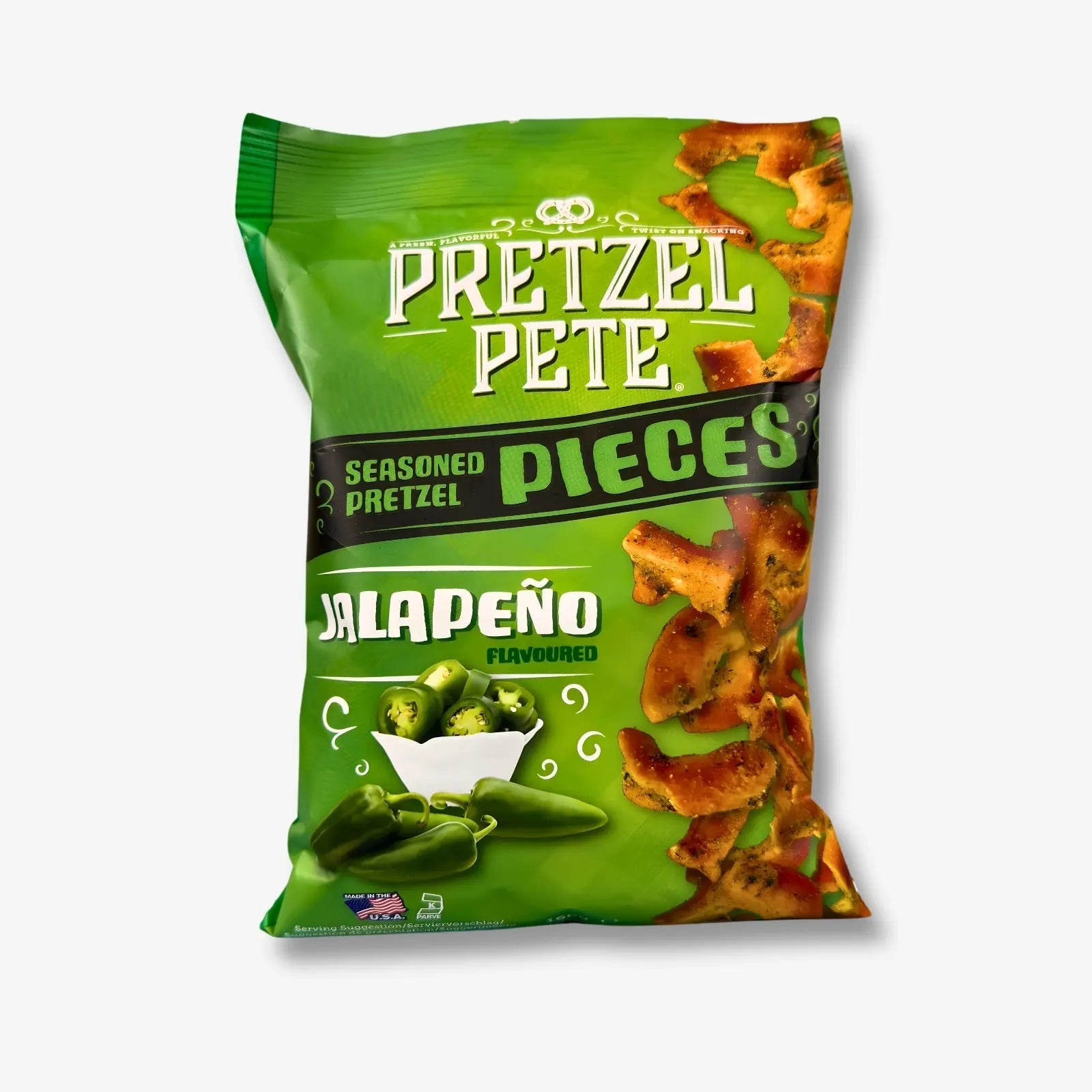 Pretzel Pete Pieces Jalapeno 160g - Knusprige Jalapeño Pretzel Pieces kaufen - MiMa&