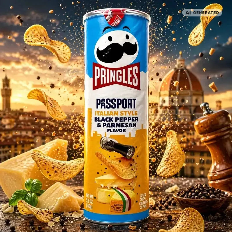 Pringles Italian Style Black Pepper & Parmesan 110g-blok1